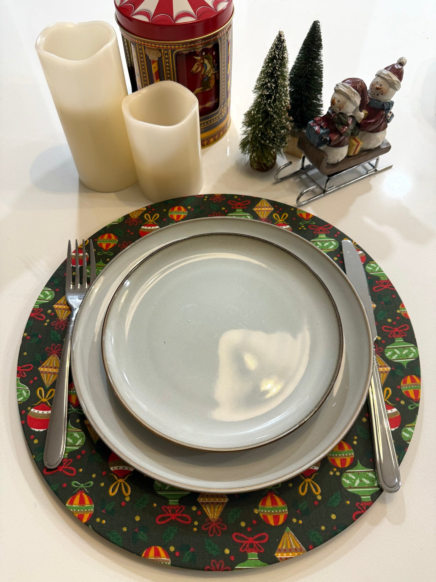 Christmas Placemat Cover Jingle Bell